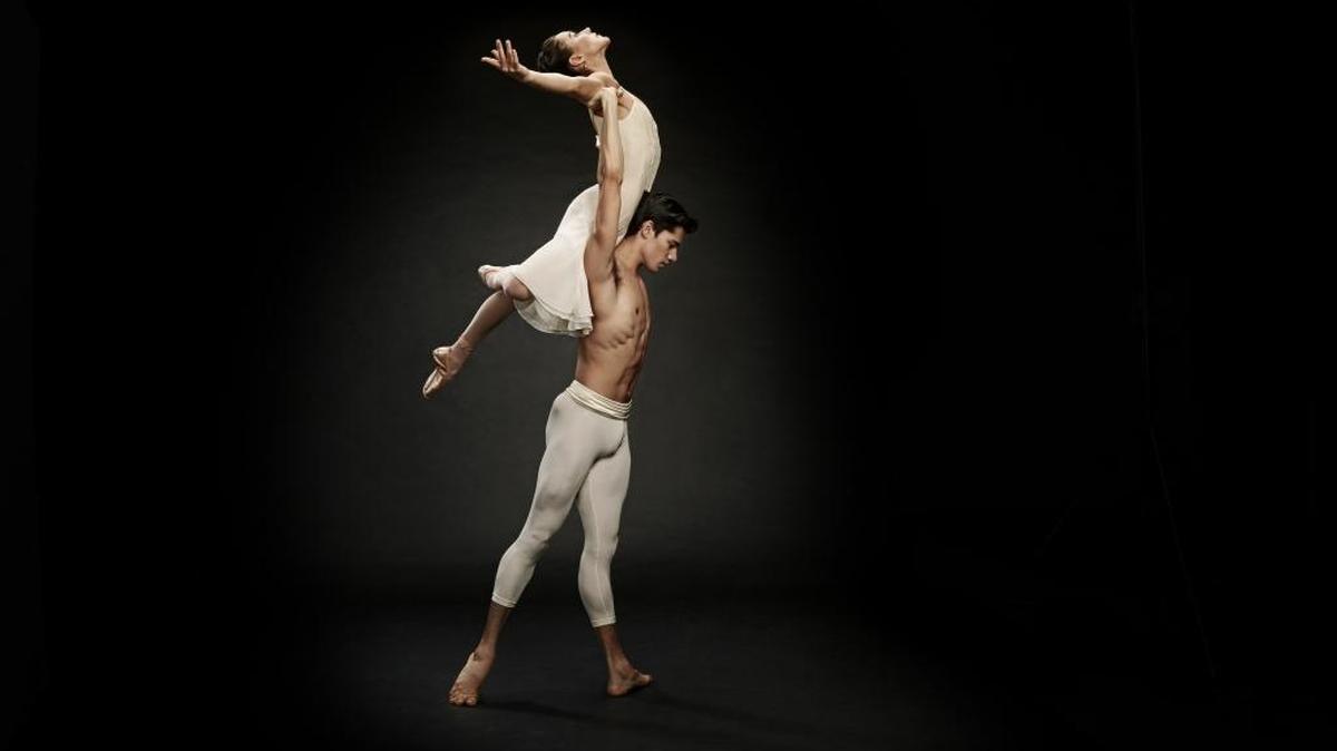 Patricia Delgado y Jovani Furlan en ‘Barber Violin Concerto’.