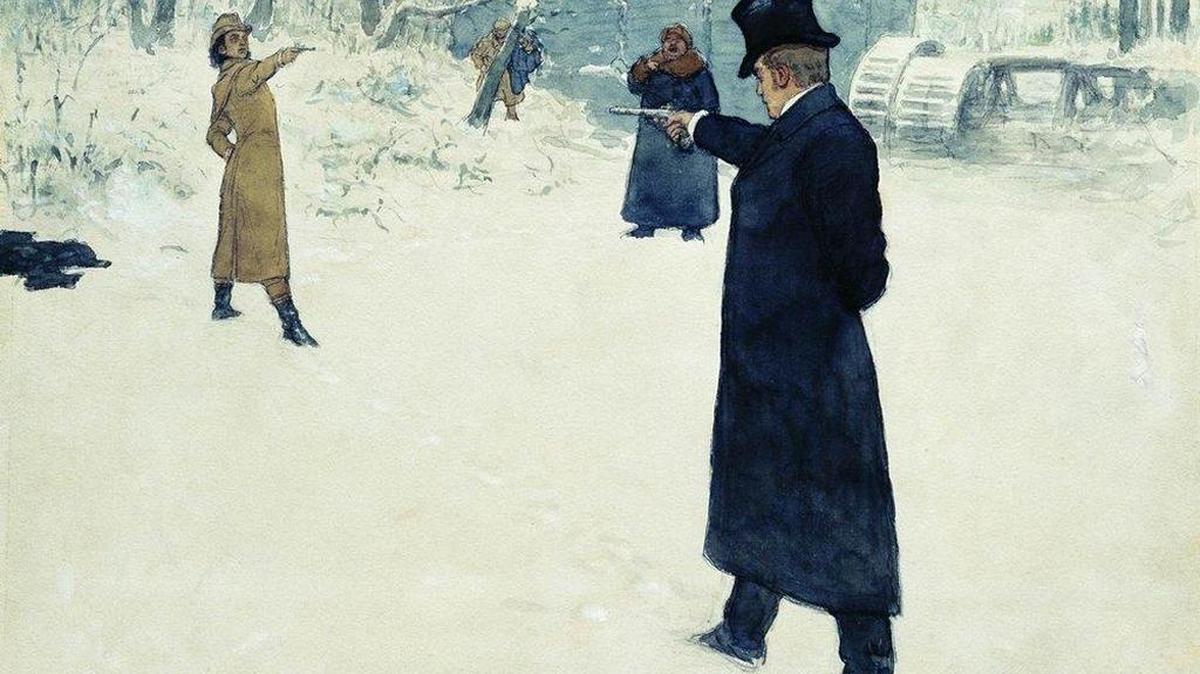 ‘El duelo’, pintura de 1899 de Ilya Repin.