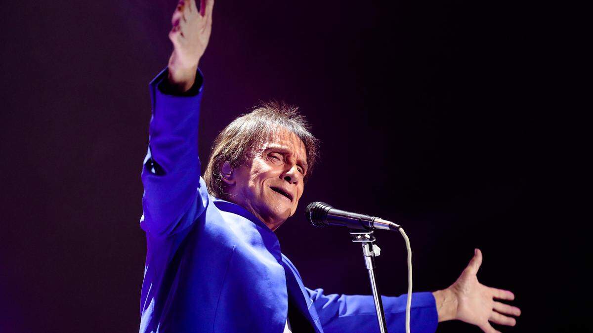 El cantautor brasileño Roberto Carlos actúa el 21 de octubre de 2018, en el Movistar Arena de Santiago de Chile.