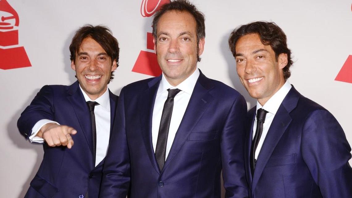 Oscar, Manuel y Raúl Quijano, miembros de Cafe Quijano.