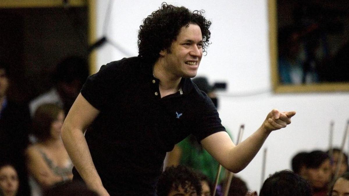 El joven y afamado director venezolano Gustavo Dudamel.