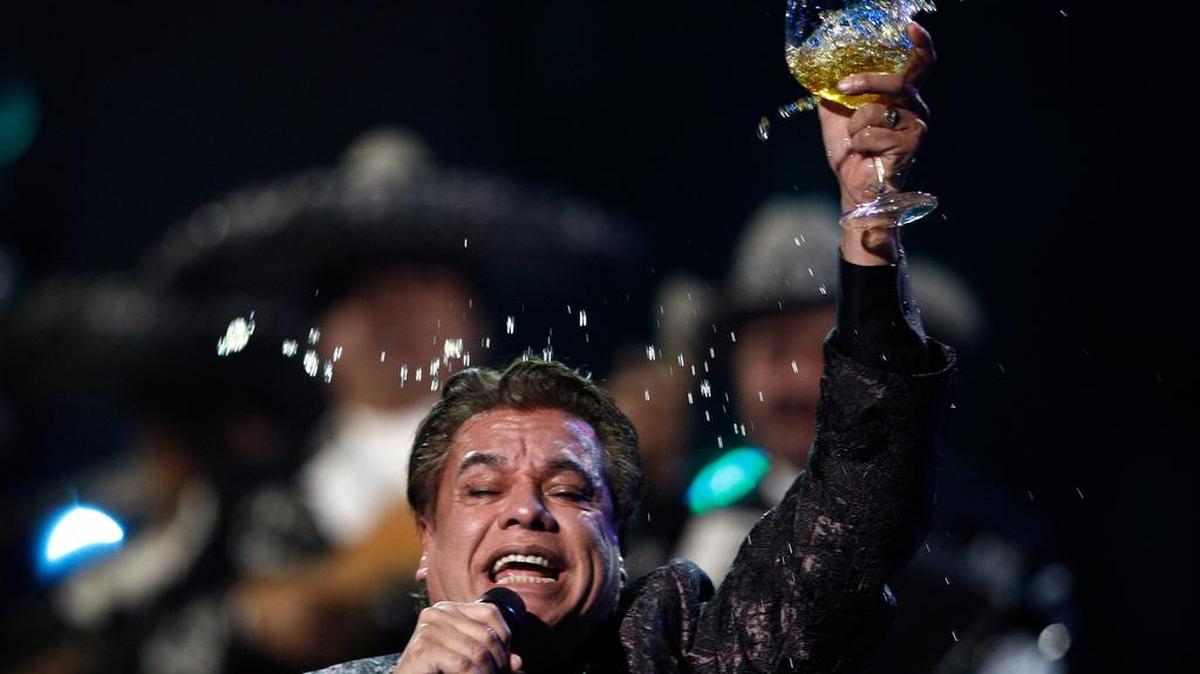 Juan Gabriel en un concierto en Las Vegas.