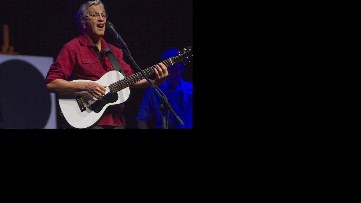 
Caetano Veloso en concierto en The Fillmore, en Miami Beach el dia 13 de Septiembre de 2014. 
