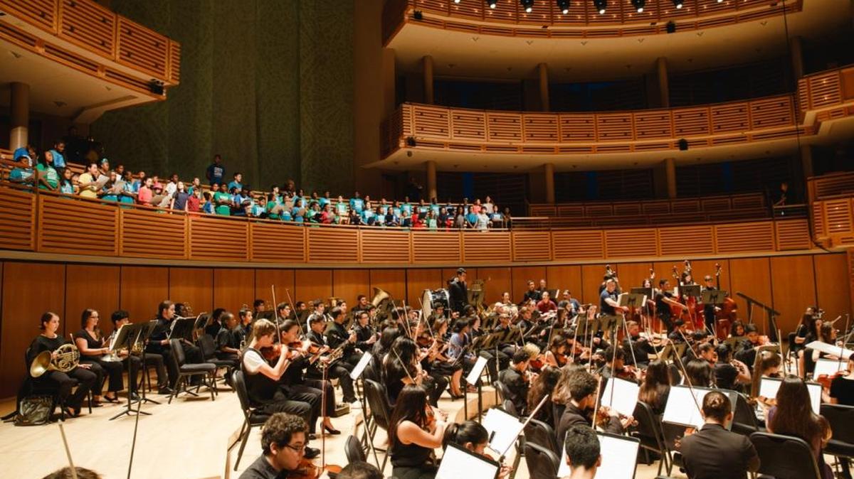 Miami Music Project durante una función en el Arsht Center.