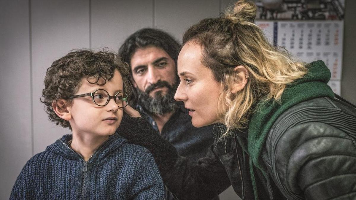 Rafael Santana, Numan Acar y Diane Kruger en una escena de “In the Fade” (2017).