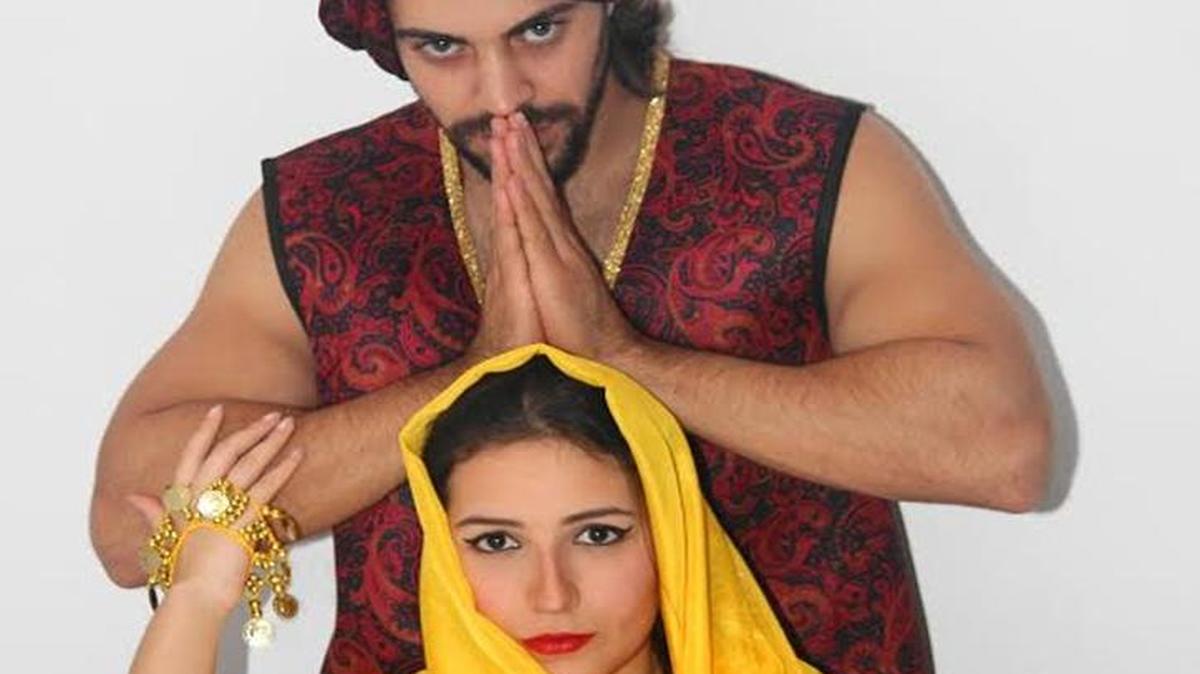 Heri Quiles y Daniela Gómez interpretan al sultán y la princesa en ‘La verdadera historia de Shaharazada’.