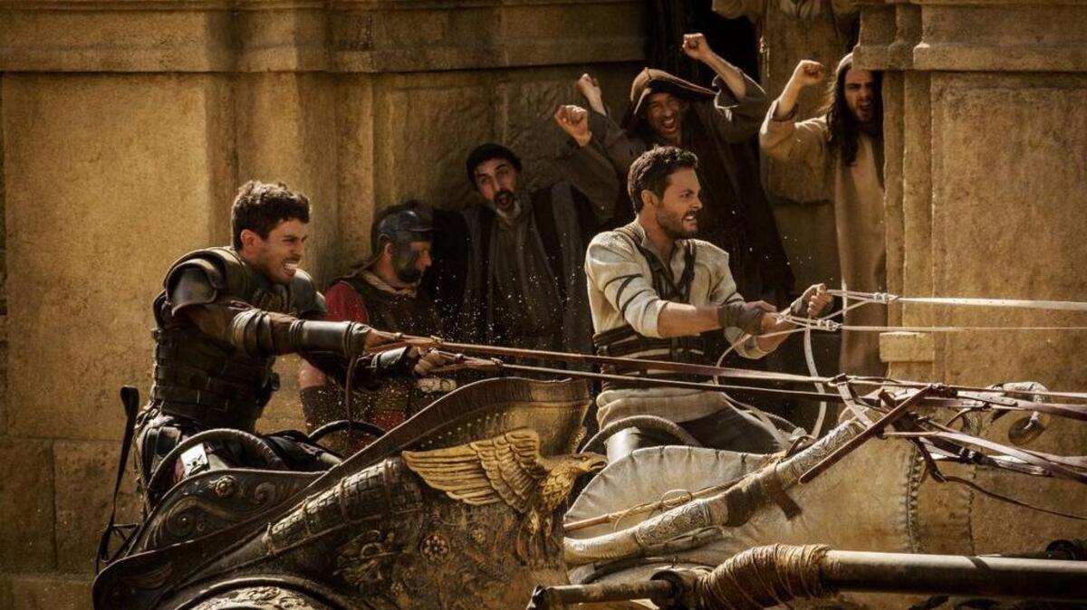Los actores Toby Kebbell y Jack Huston en una escena de ‘Ben-Hur’ (2016).