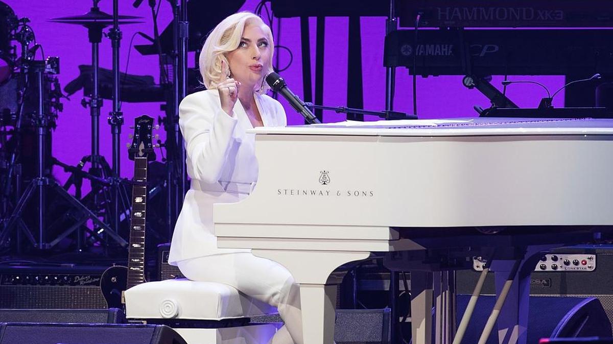 Lady Gaga durante el ‘Deep from the Heart: The One America Appeal Concert’, en la Reed Arena de A&M University, el pasado 21 de octubre en College Station, Texas.