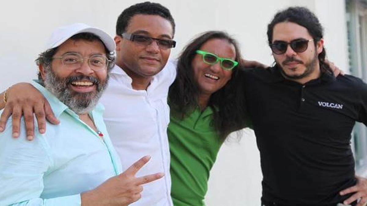 
Volcán hará una escala de su gira internacional para presentarse en la noche inaugural de Global Cuba Fest. De izq. a der.: Giovanni Hidalgo, Gonzalo Rubalcaba, Horacio ‘el Negro’ Hernández y José Armando Gola.
