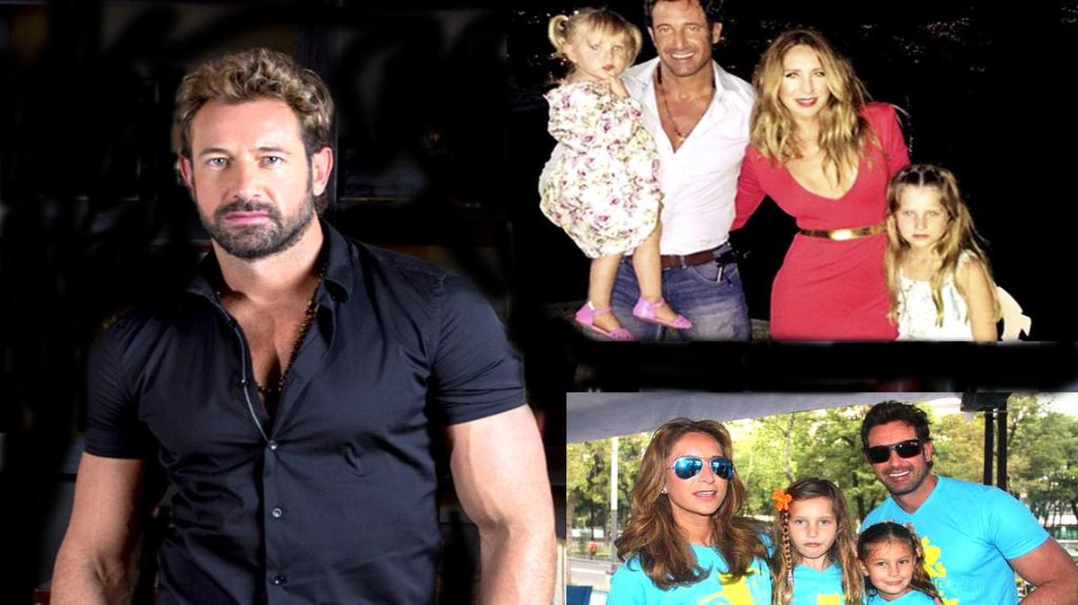 Gabriel Soto y Geraldine Bazán, con sus hijas Elissa Marie y Alexa Miranda Soto.