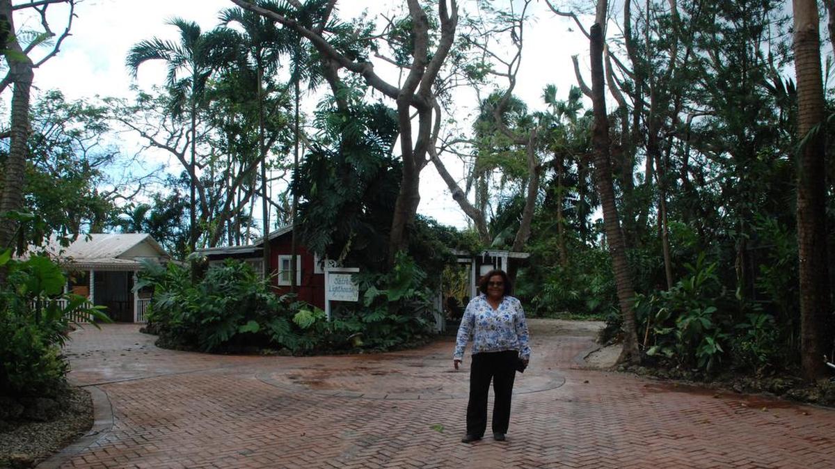 Frances Varela el sábado 23 de septiembre, luego de las labores de limpieza en Cauley Square.
