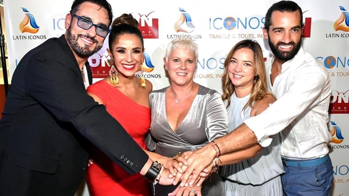 Conchita Oliva comparte sus llaves con Adamari López y su esposo Toni Costa, Catherine Siachoque, estrella de ‘Sin senos si hay paraíso’ y con su esposo, Miguel Varoni.