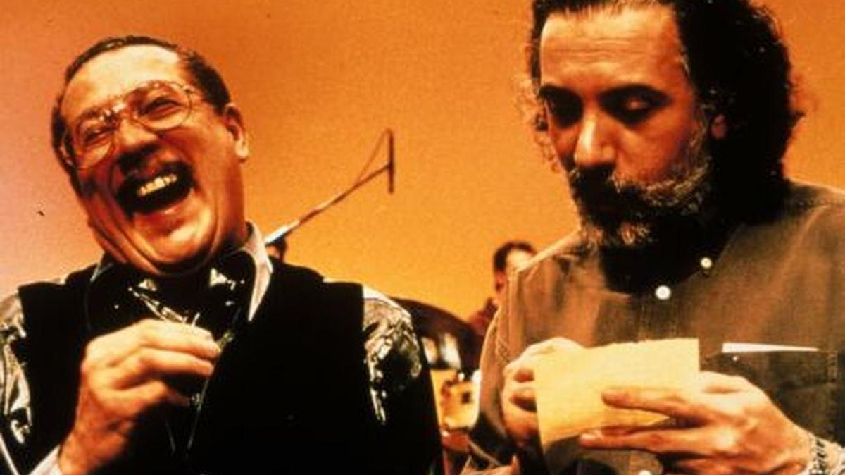 Paquito D’Rivera y Fernando Trueba durante la filmación de “Calle 54” (2000).