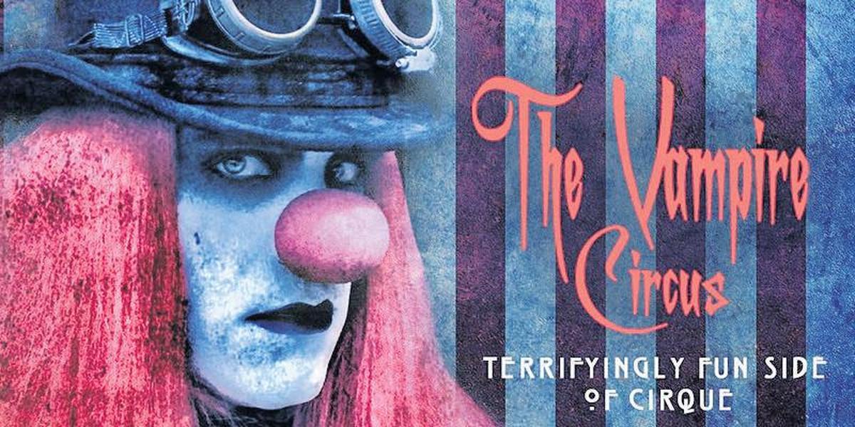 El circo de vampiros debajo de la carpa en Aventura Mall.