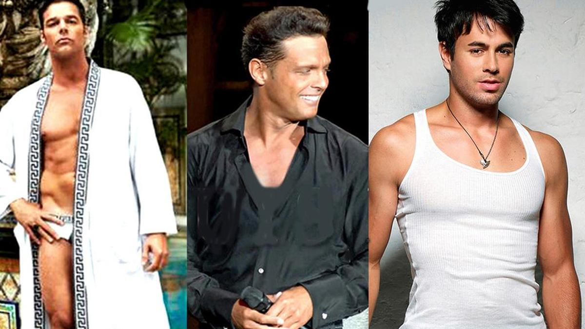 Ricky Martin, Luis Miguel y Enrique Iglesias.