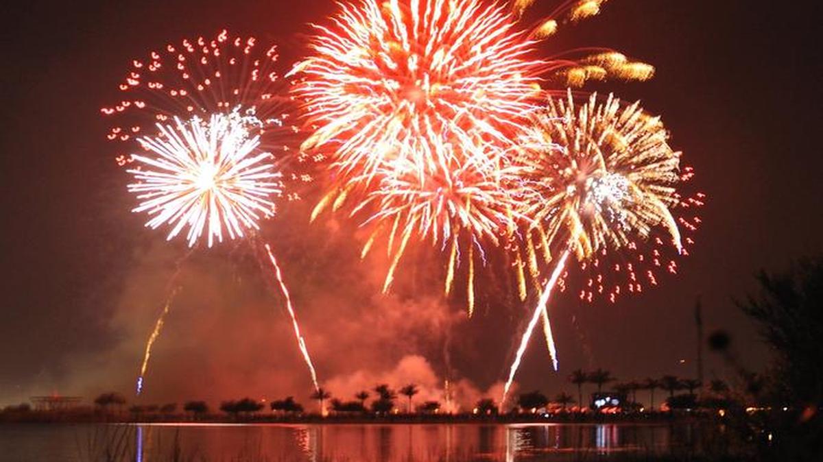 El “grand finale” de la celebración del Día de la Independencia en el J.C. Bermudez Park de la ciudad de Doral, el 4 de julio de 2010.