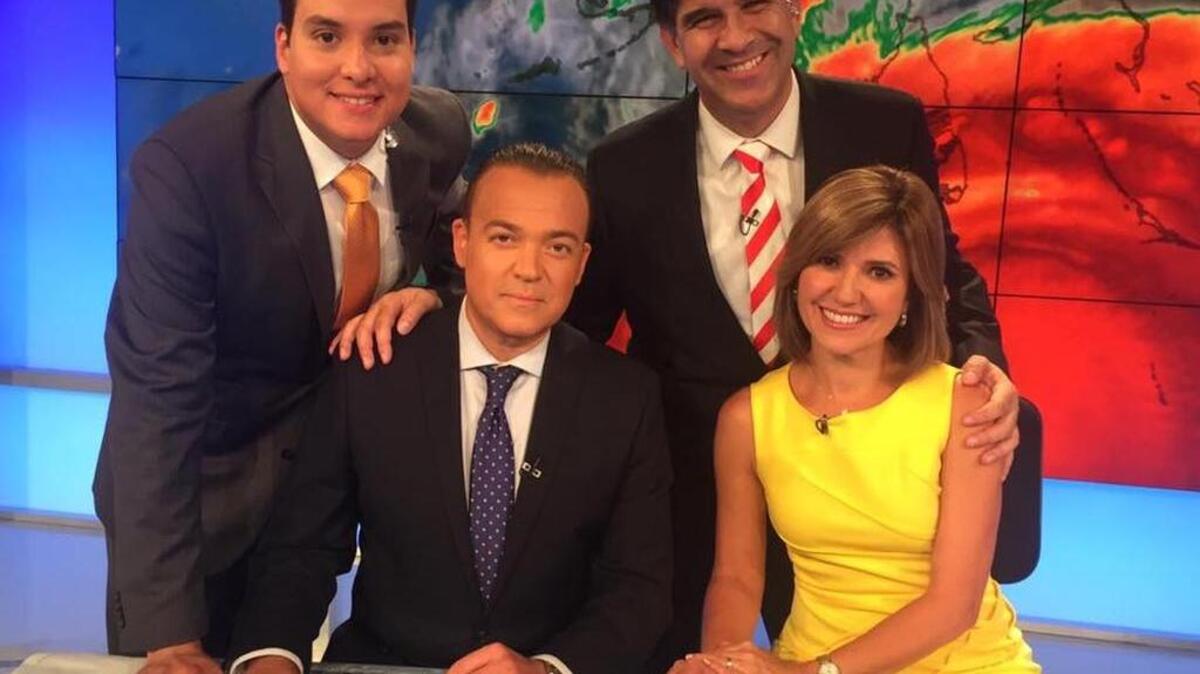 Daysi Ballmajó y Fausto Malave, del Canal 51/Telemundo, encabezaron la brillante cobertura del paso del Huracán Irma.