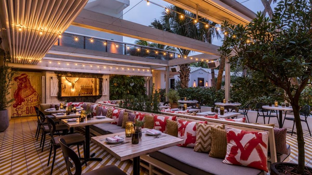 Bird & Bone, inside The Confidante in Miami Beach