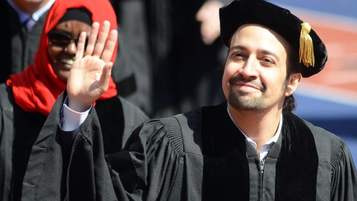 Lin Manuel Miranda ofreció un discurso en la ceremonia de graduación en University of Pennsylvania, el 16 de mayo, en Filadelfia.
