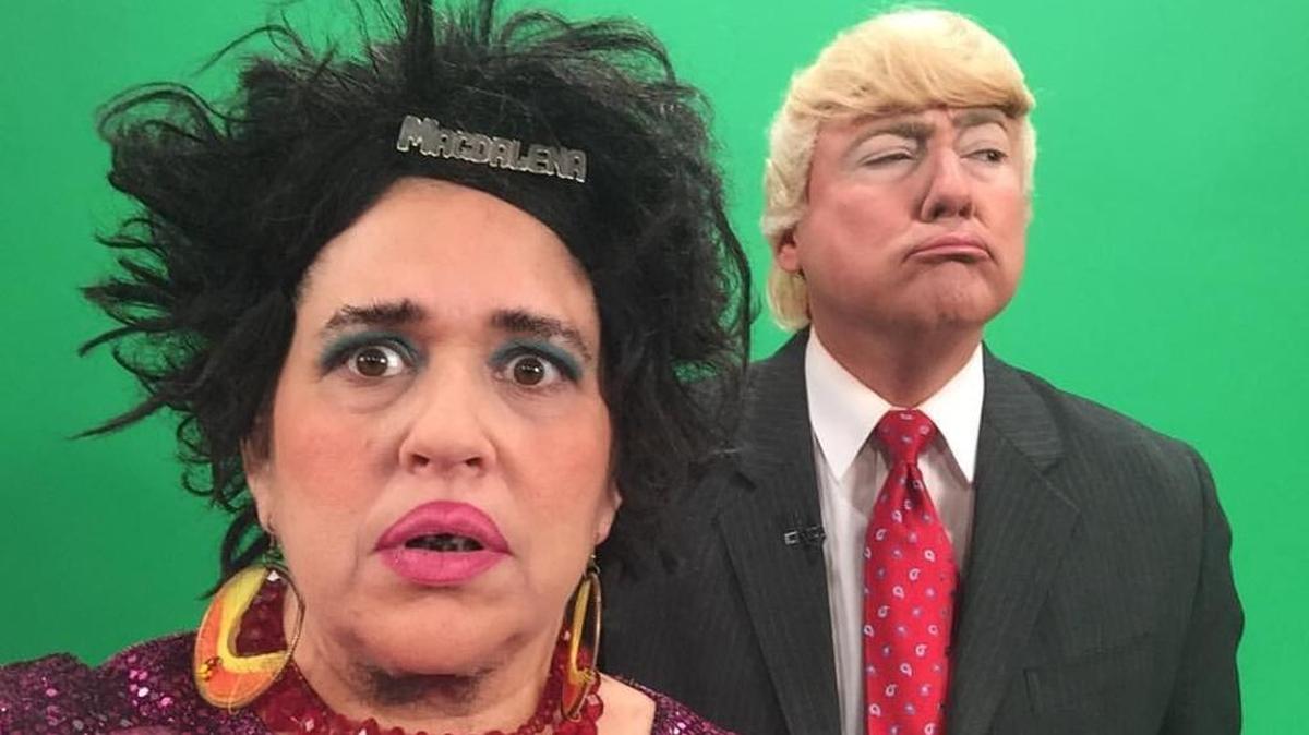 Judith González, ‘Magdalena la Pelúa’, y Carlos Marrero, ‘Pillín’, ocupan esta semana el lugar de Lieter Ledesma como presentadores de Esta noche... sí.