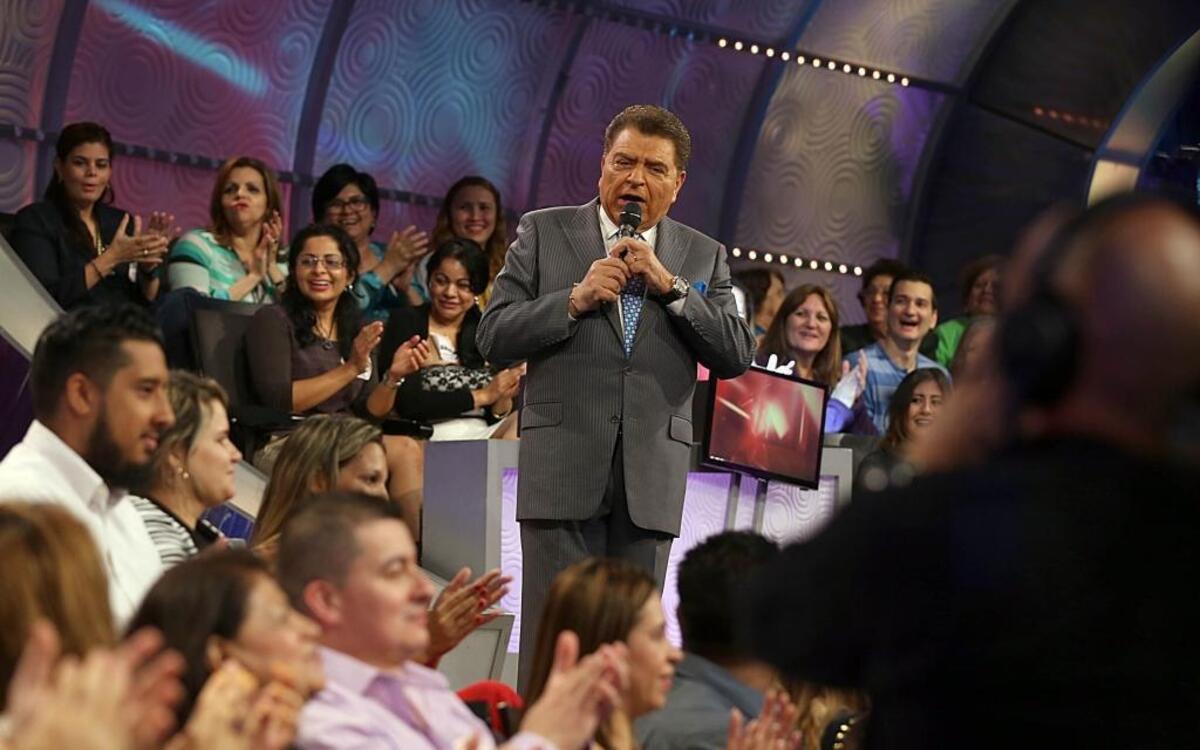 
Don Francisco durante la grabación del último programa de Sábado Gigante.
