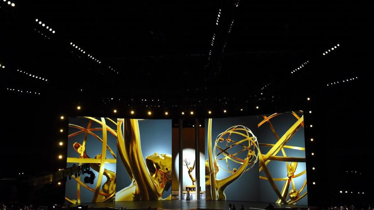 Vista del escenario durante los 70 premios Emmy en el Teatro Microsoft en Los Ángeles, California el 17 de septiembre de 2018.