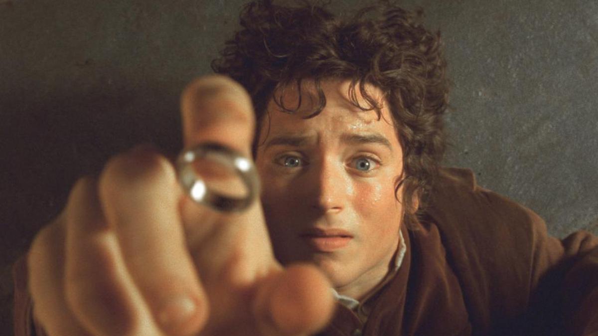 Elijah Wood as the hobbit Frodo in The Lord of the Rings movies.