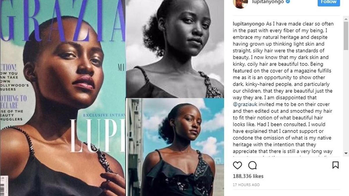 Las fotos publicadas por la actriz Lupita Nyong'o en su cuenta de Instagram