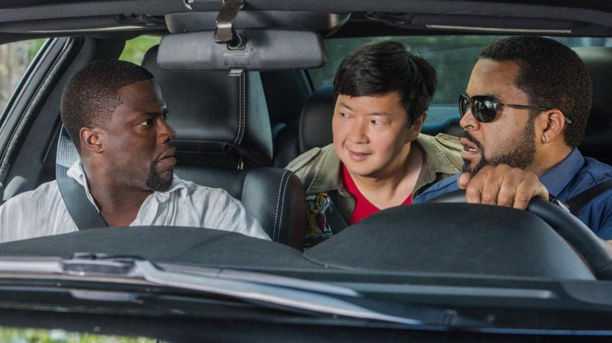 Ice Cube, Kevin Hart y Ken Jeong en "Ride Along 2."
