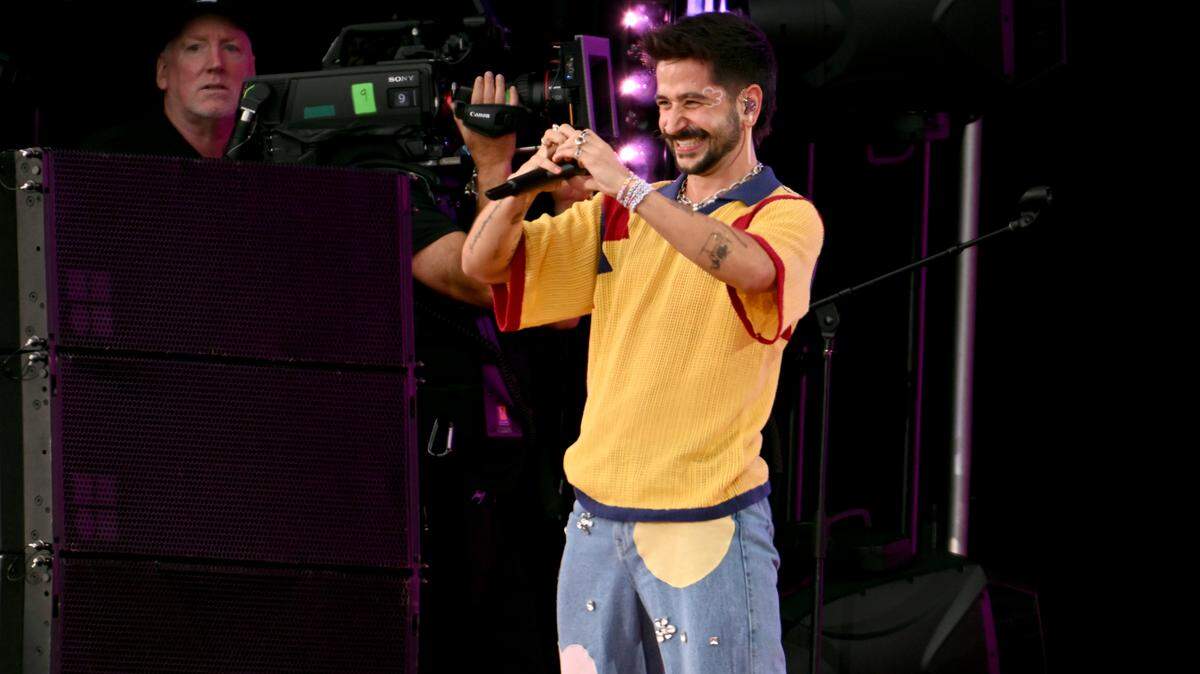 NEW YORK, NEW YORK - SEPTEMBER 27: Camilo performs onstage during the 2025 Global Citizen Festival at Central Park on September 27, 2025 in New York City. (Photo by Noam Galai/Getty Images for Global Citizen)