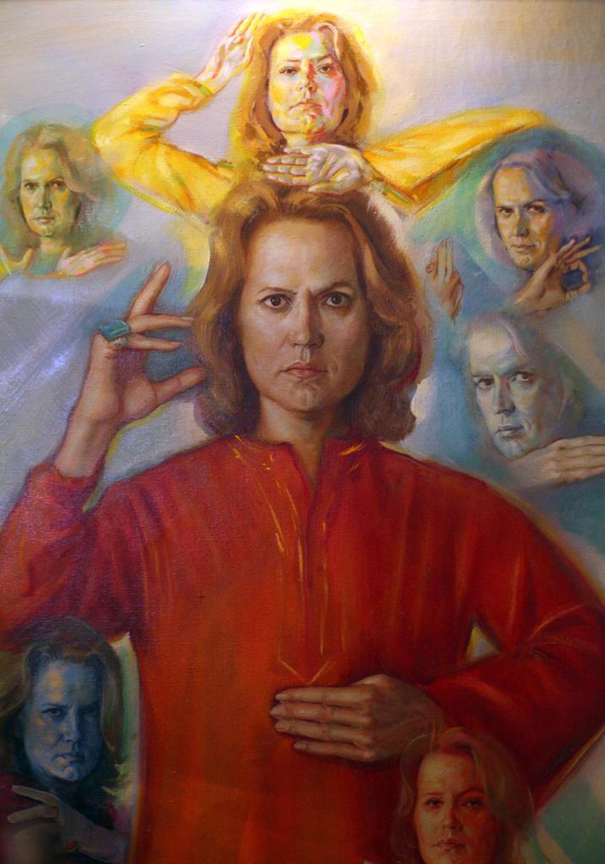 Pintura de Walter Mercado en su casa en San Juan, enero del 2009.