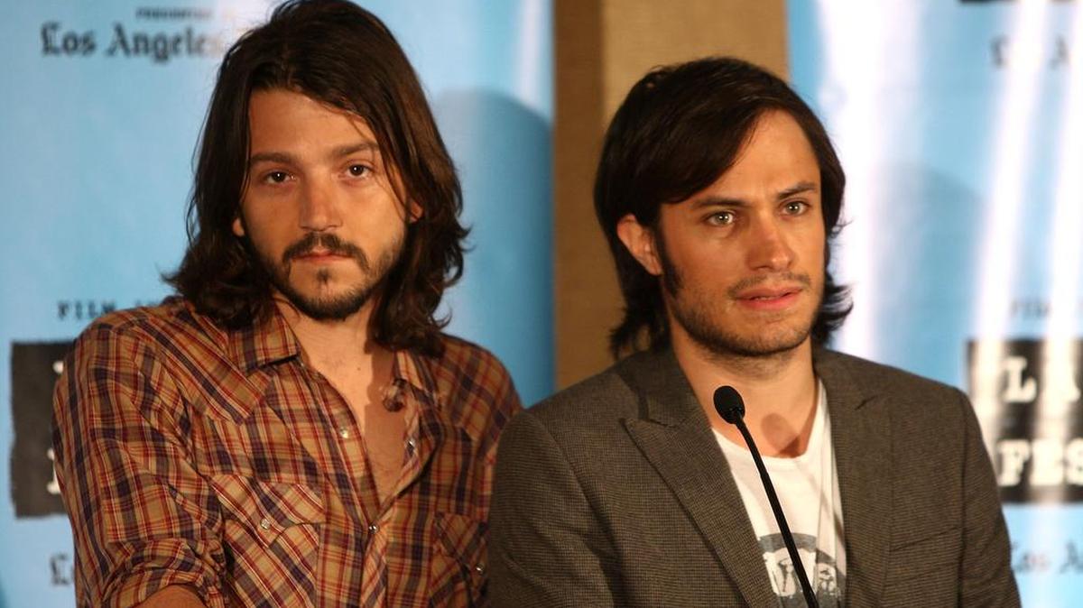 Los actores Diego Luna y Gael García Bernal en el festival de cine de Los Ángeles de 2009 en California.