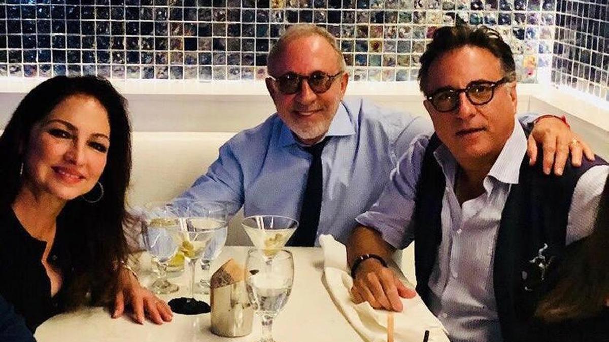 Gloria Estefan, Emilio Estefan y Andy García en una foto de archivo de 2018.