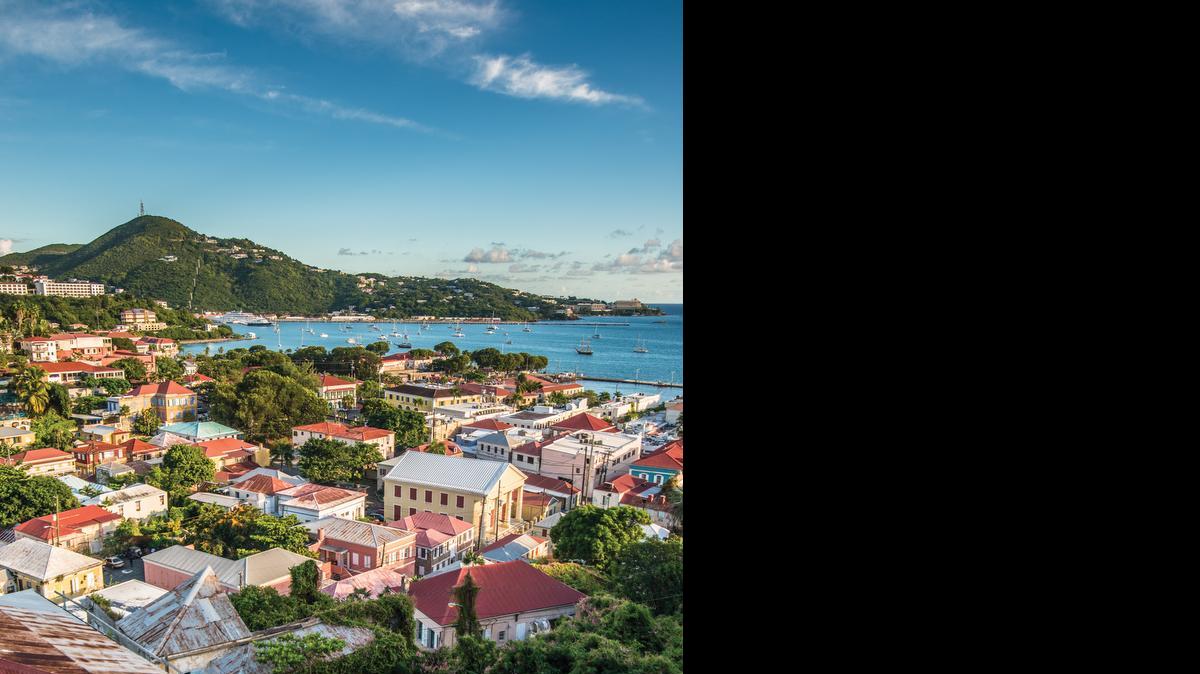 
Una vista de Saint Thomas Charlotte Amalie, la capital de las Islas Vírgenes de los Estados Unidos.
