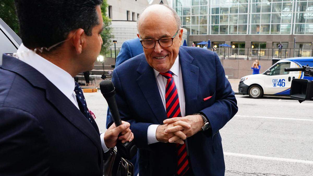 Rudy Guiliani pressed nonsensical claims about voter fraud to try to overturn the 2020 election in favor of Donald Trump.