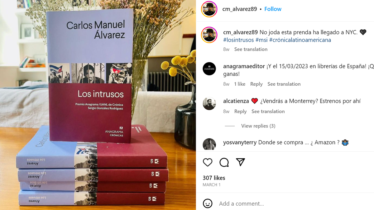 El escritor Carlos Manuel Álvarez presenta su último libro ‘Los Intrusos’, en el que relata con crudeza las protestas del Movimiento San Isidro en la isla caribeña de 2020.