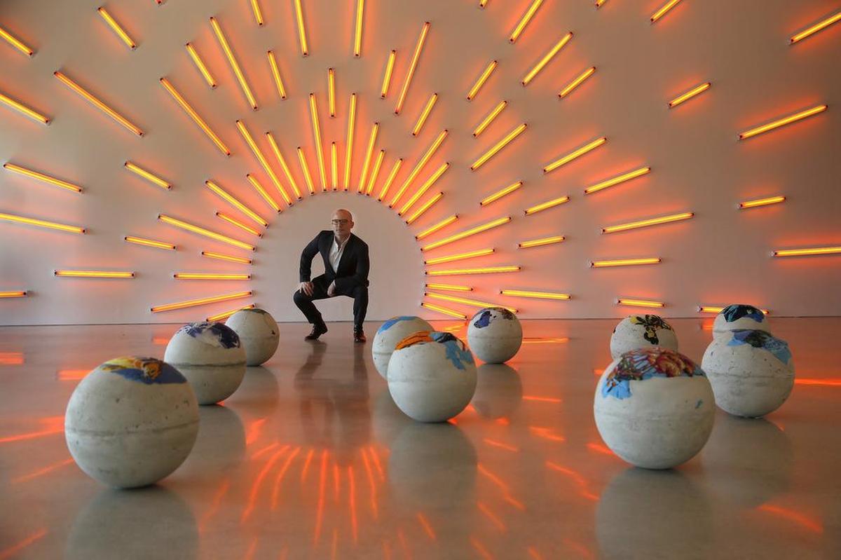 Exhibición en una de las galerías del Museo de Arte Pérez de Miami (PAMM).