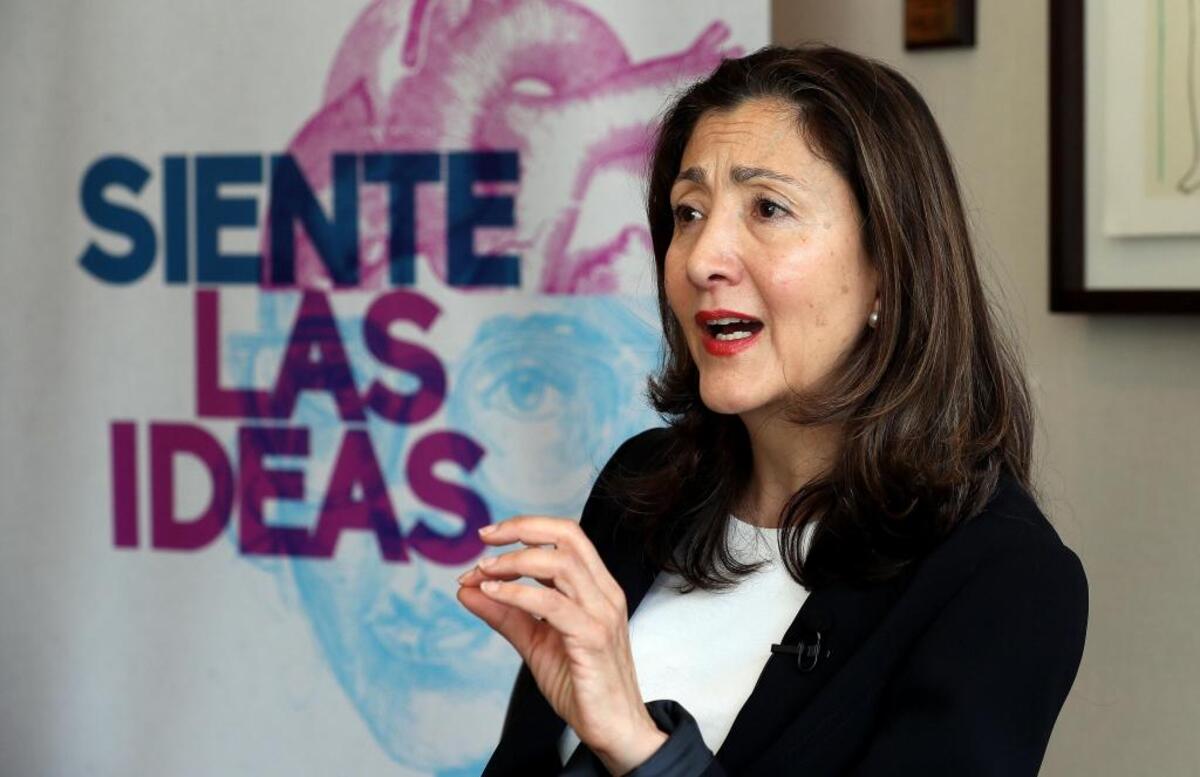 La política colombiana Íngrid Betancourt durante una entrevista con Efe el sábado 21 de abril de 2018, en Bogotá.