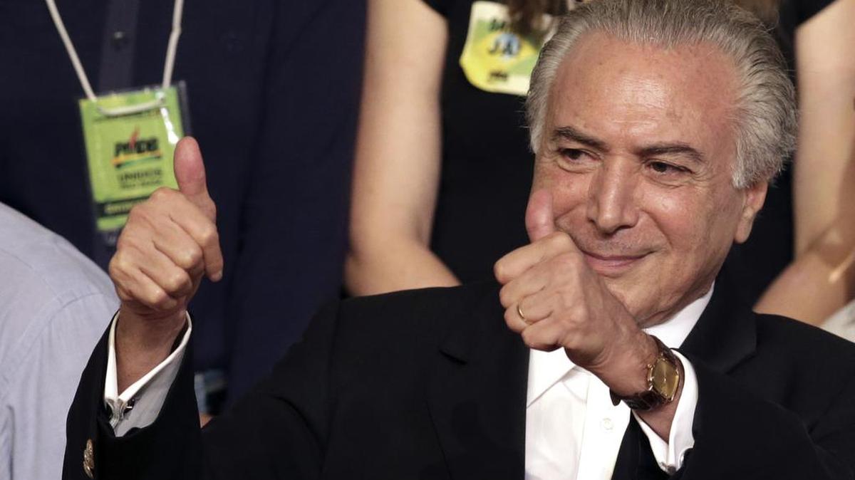 El vicepresidente de Brasil, Michel Temer.