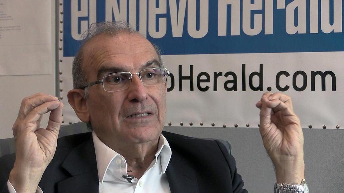 Humberto de la Calle en su entrevista con el Nuevo Herald el pasado martes.