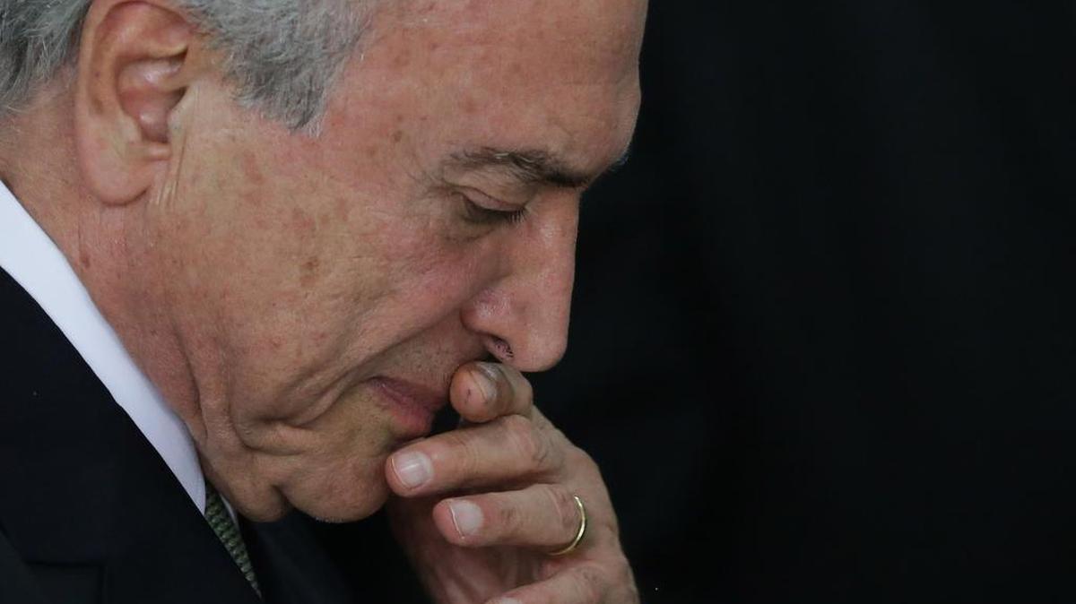 El presidente interino de Brasil, Michel Temer, en el palacio presidencial de Planalto, Brasilia, el 12 de mayo.