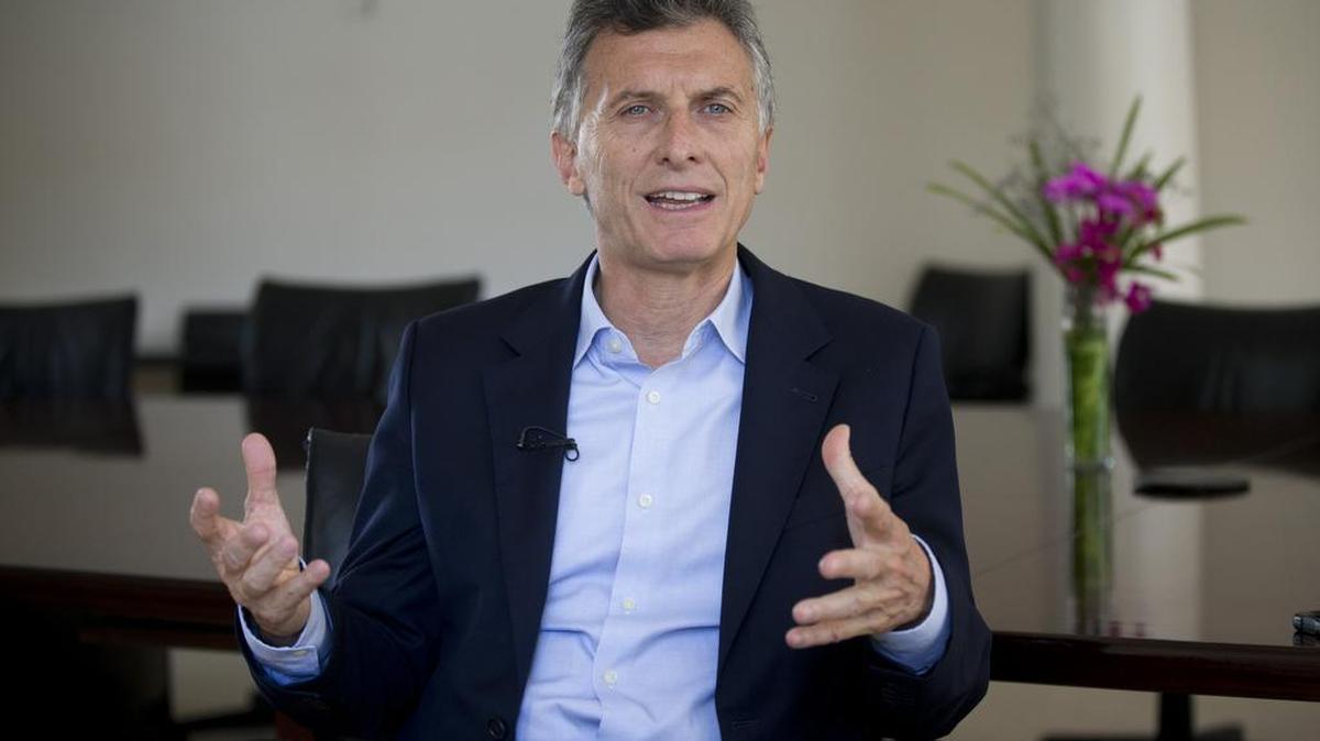 El presidente Mauricio Macri durante una entrevista en la residencia presidencial en Buenos Aires.
