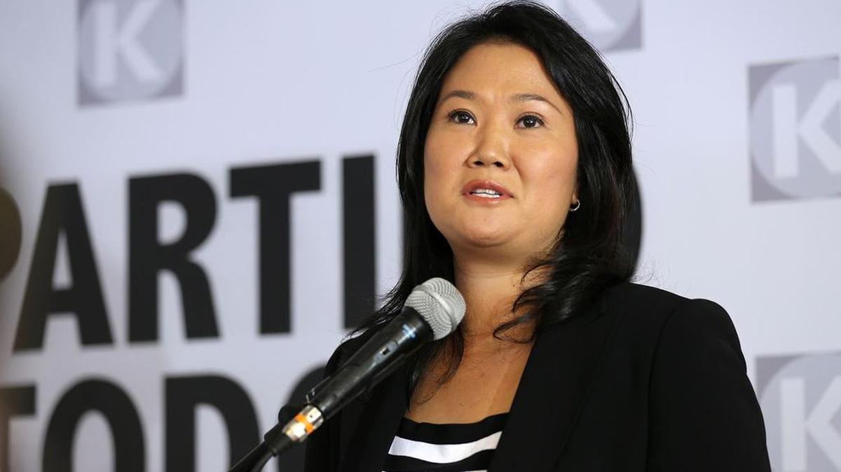 La candidata presidencial e hija del ex presidente Alberto Fujimori, Keiko Fujimori.