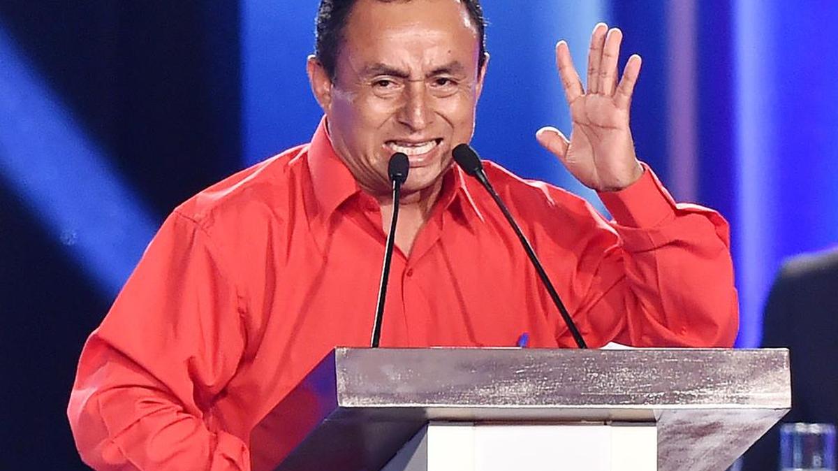 El candidato presidencial peruano Gregorio Santos.