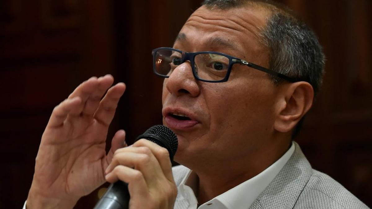 Jorge Glas, vicepresidente de Ecuador, está en prisión preventiva acusado de estar involucrado en el escándalo de corrupción de la constructora brasileña Odebrecht. En la foto, Glas durante una conferencia de prensa el 29 de septiembre de 2017 en Quito.