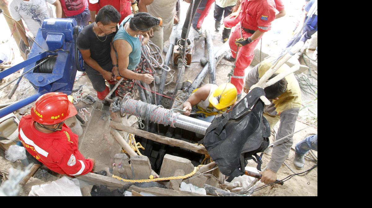 
Imagen de archivo de una mina de oro que colapsó en mayo en Riosucio, Colombia.
