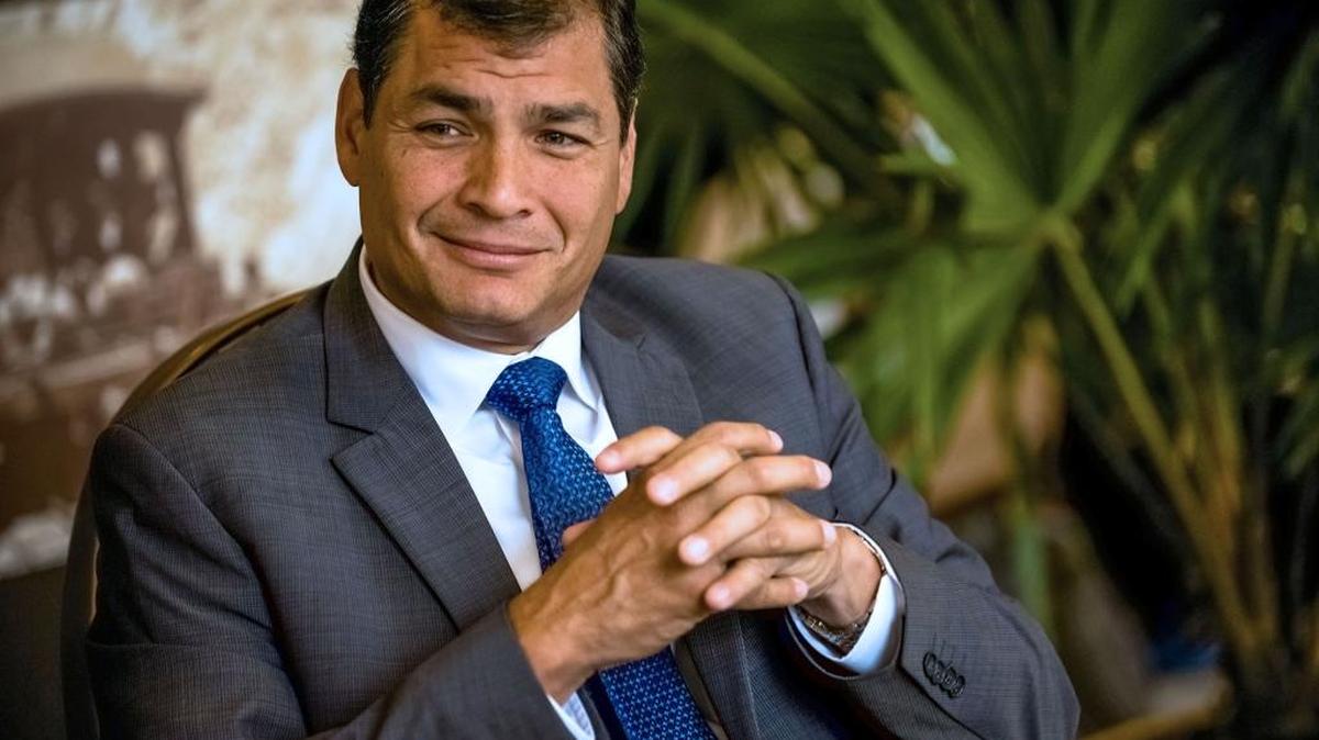 El presidente ecuatoriano Rafael Correa, en Portoviejo, Ecuador. Foto de archivo.