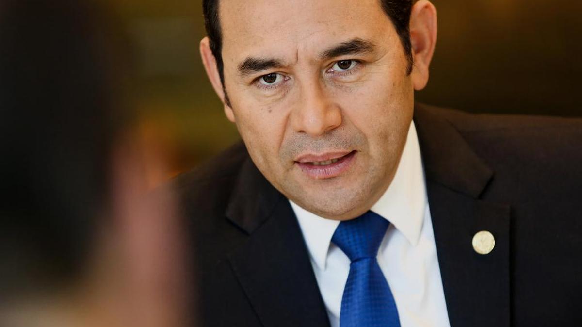Jimmy Morales, presidente de Guatemala, en Nueva York el 18 de abril de 2016.