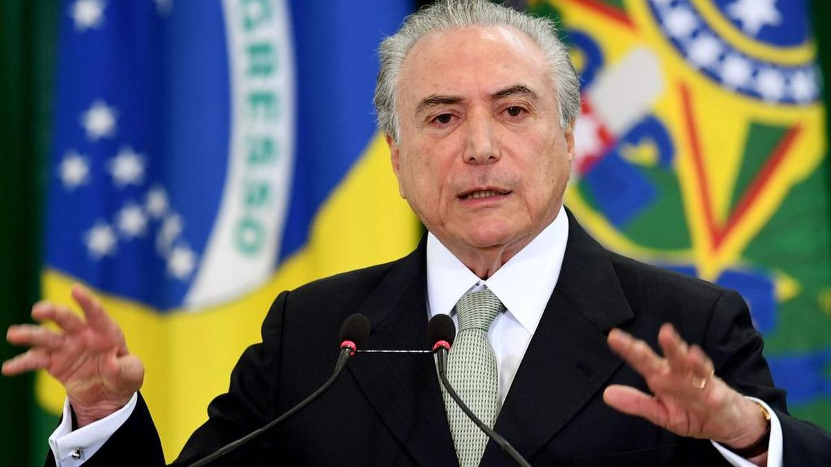 El presidente brasileño, Michel Temer.