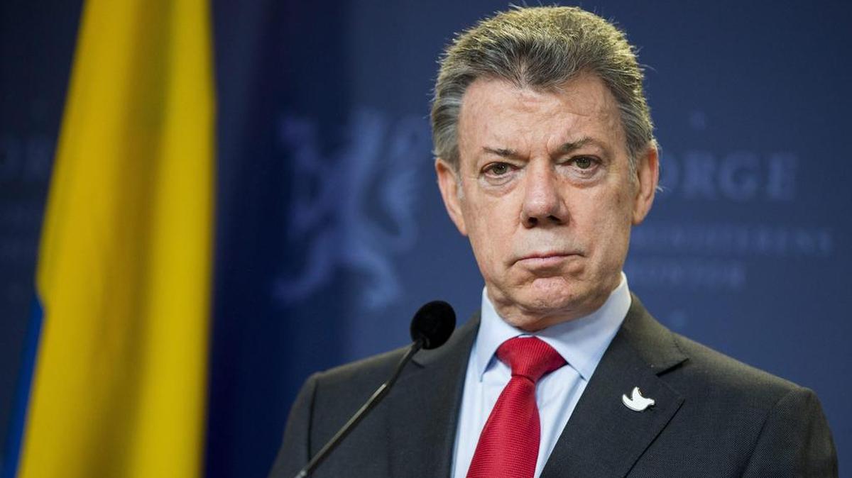El presidente colombiano Juan Manuel Santos, durante una conferencia de prensa en Oslo, Noruega, el 11 de diciembre del 2016.